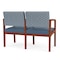 Lesro Lenox 2 Seat Tandem Seating W/ Arm, 44 in W 26 in L 31.5 in H LW2103 - alternate 2